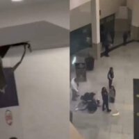 Mujer cae 15 metros en plaza comercial de Pachuca (video)