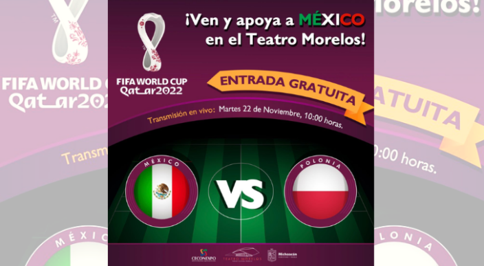 Invita Gobernador a disfrutar los partidos de la Selección Mexicana en el Teatro Morelos