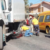 Dos jóvenes motociclistas pierden la vida tras chocar contra un camión de carga, en La Rinconada