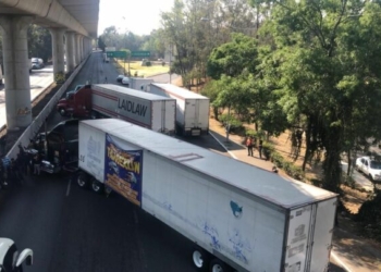 Liberan transportistas bloqueos a entradas a la CDMX