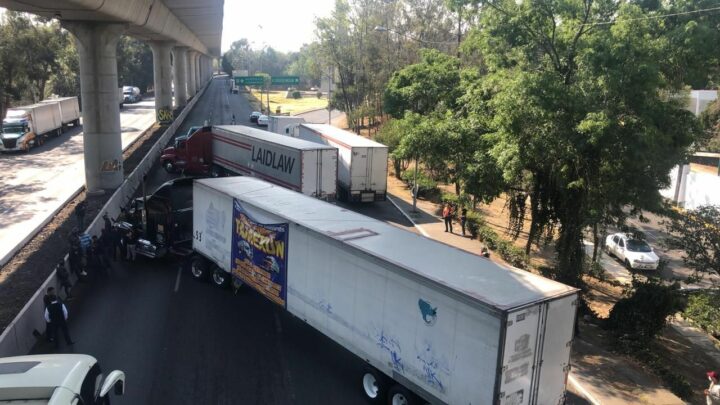 Liberan transportistas bloqueos a entradas a la CDMX