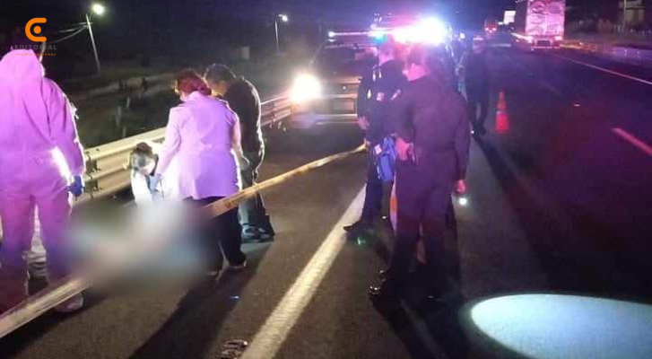 Peatón muere atropellado en la autopista Pátzcuaro-Cuitzeo