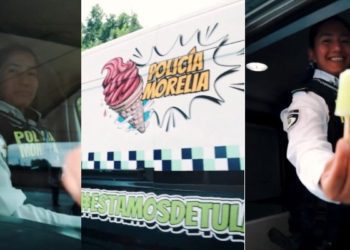 Policía Morelia regala paletas para “recuperar tu confianza”