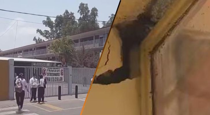 Suspenden clases en Secundaria Técnica 3 por daños estructurales presuntamente causados por obras del Teleférico