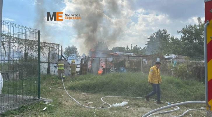 Incendio destruye casa en la colonia Nueva Valladolid en Morelia
