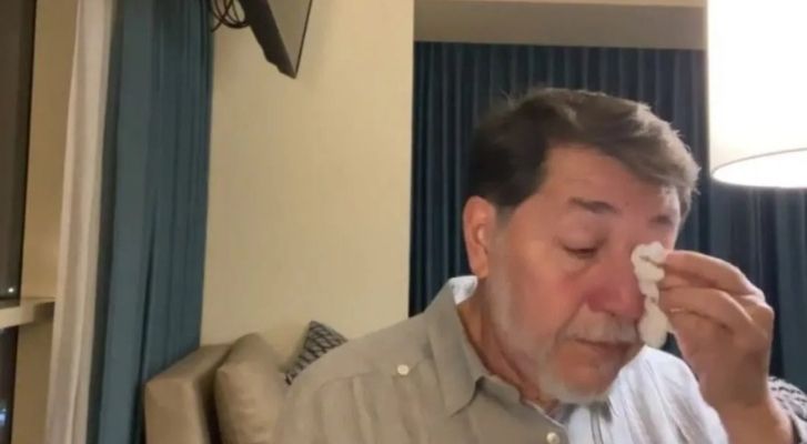 Noroña rompe en llanto por genocidio contra el pueblo palestino