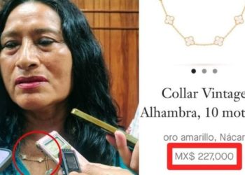 Alcaldesa de Acapulco se justifica por usar collar de 227 mil pesos: “El pueblo me ama y me regala cosas”