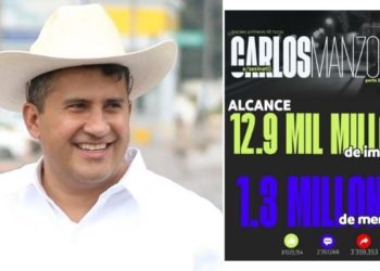 Caso Carlos Manzo genera más de 12.9 mil millones de impactos en redes sociales