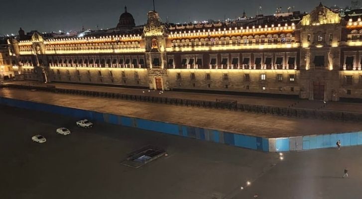 Palacio Nacional y Catedral fueron blindados previo a marcha del 25N en CDMX