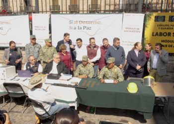 Avanza en Michoacán estrategia de desarme con resultados en Morelia y Zamora: Sedeco