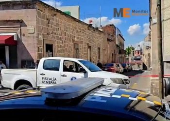 Hombre muere en el centro de Morelia