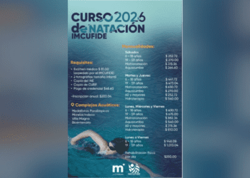 Imcufide invita a inscribirse en sus Cursos de Natación 2026