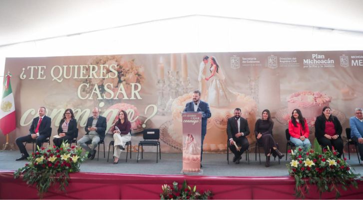 ¡Récord de bodas en Michoacán! Más de 2 mil parejas unen sus vidas en jornada histórica